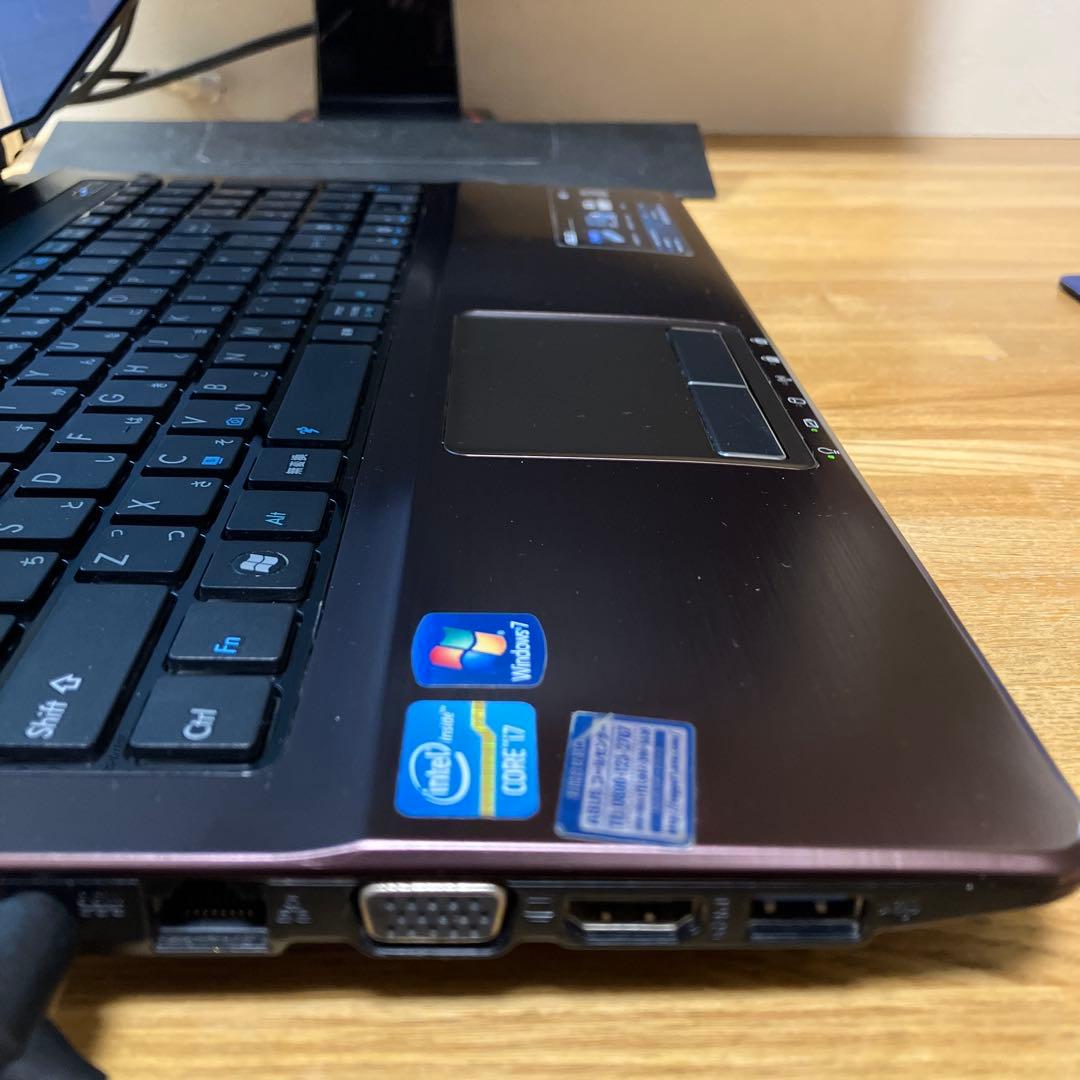 ASUS ノートPC K53E Core i7 2630QM搭載