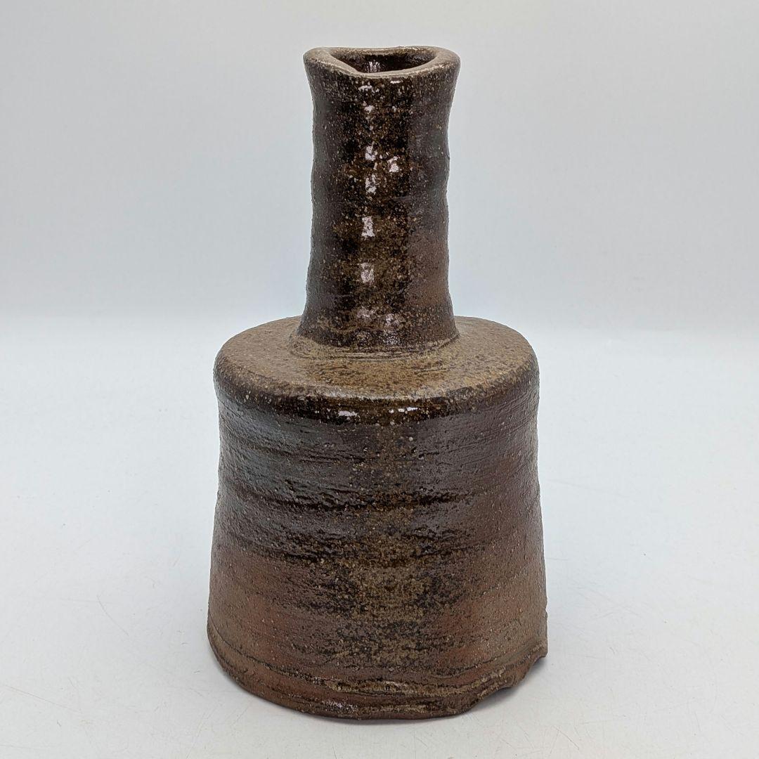 越智龍一 備前焼 花入 用心箱合布 花器 花瓶 フラワーベース 花生 一輪挿し