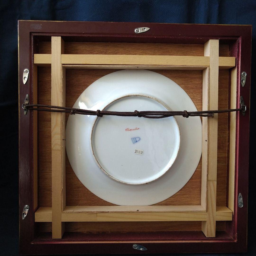 ✤ヴィエナスタイル(ウィーン釜)額装絵皿✤『花の髪飾りの女性』✤