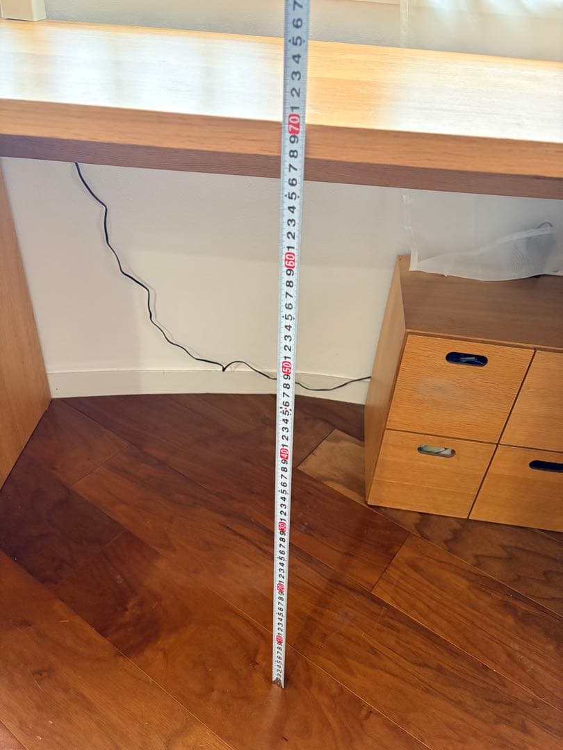 無印良品 デスク 無垢材 オーク