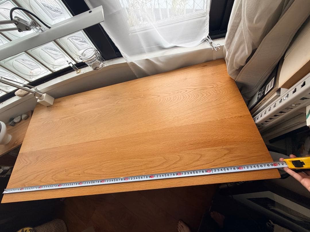 無印良品 デスク 無垢材 オーク