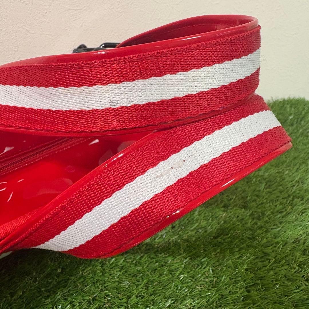 【archivio】チャーム付きミニトートバッグ　ゴルフ　アルチビオ　レッド