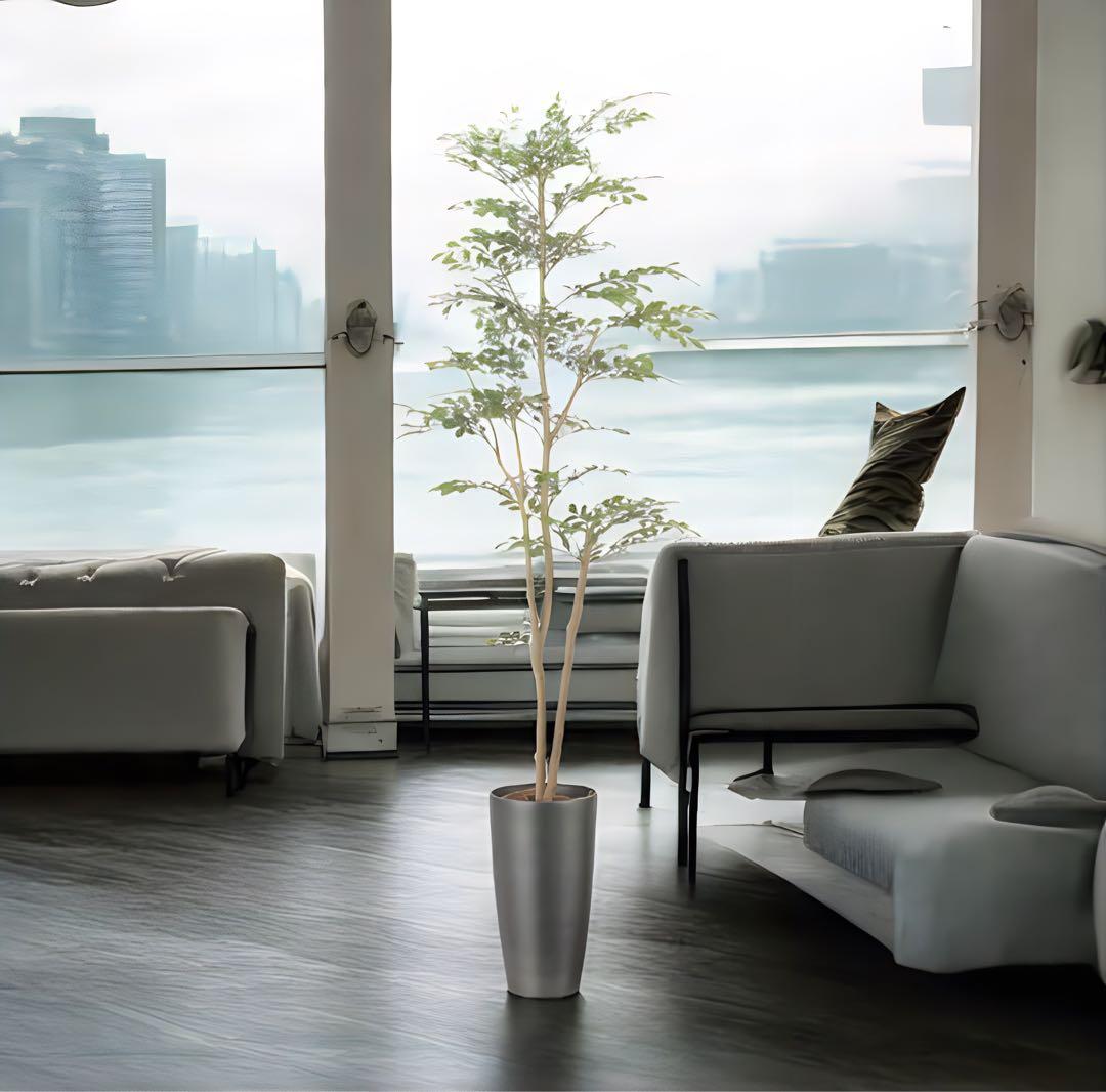 光触媒　人工観葉植物　ウォールグリーン　フェイクグリーン　スリムトネリコ1.8