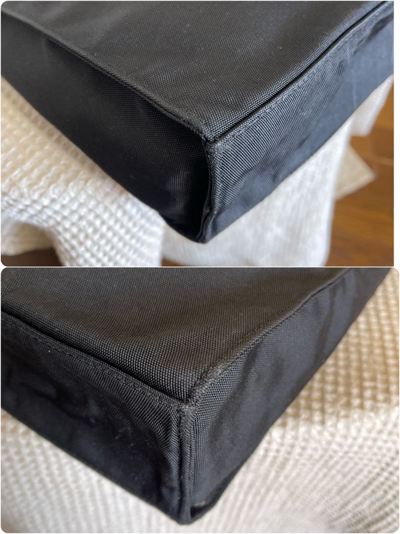 ◇ GUCCI グッチ ワンショルダーバッグ ナイロン×レザー ブラック ◇