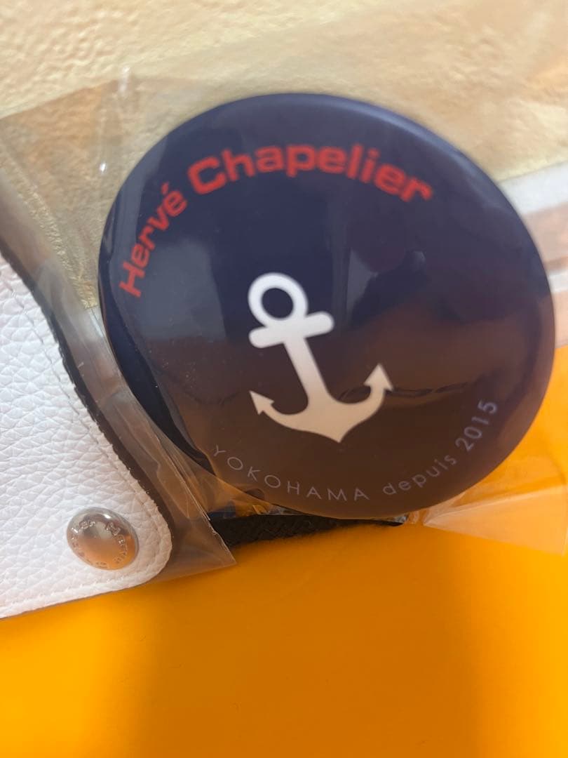 Hervé Chapelier ホワイトレザーグリップとミラーセット