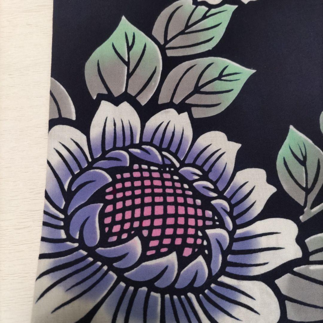 竺仙　浴衣　木綿　注染浴衣　ひまわり