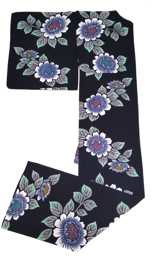 竺仙　浴衣　木綿　注染浴衣　ひまわり