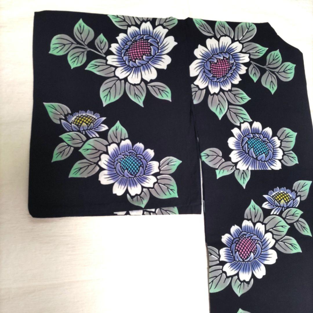 竺仙　浴衣　木綿　注染浴衣　ひまわり