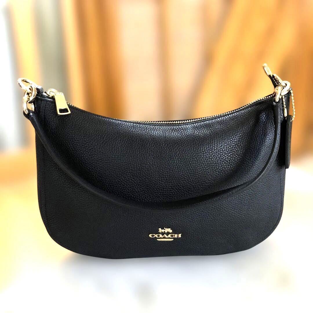 ［未使用］コーチ　チェルシー　ハーフムーン　ショルダーバッグ　2way 黒