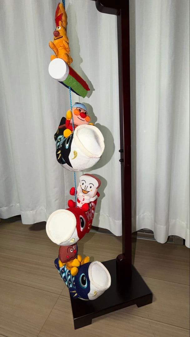 アンパンマン 鯉のぼり　室内用 節句　高さ約90cm