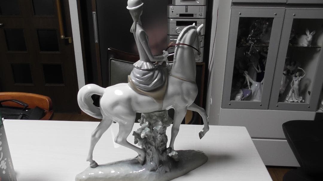 メルポン　LLADRO　リヤドロ　【白い馬の少女】１２　リアドロ　L479