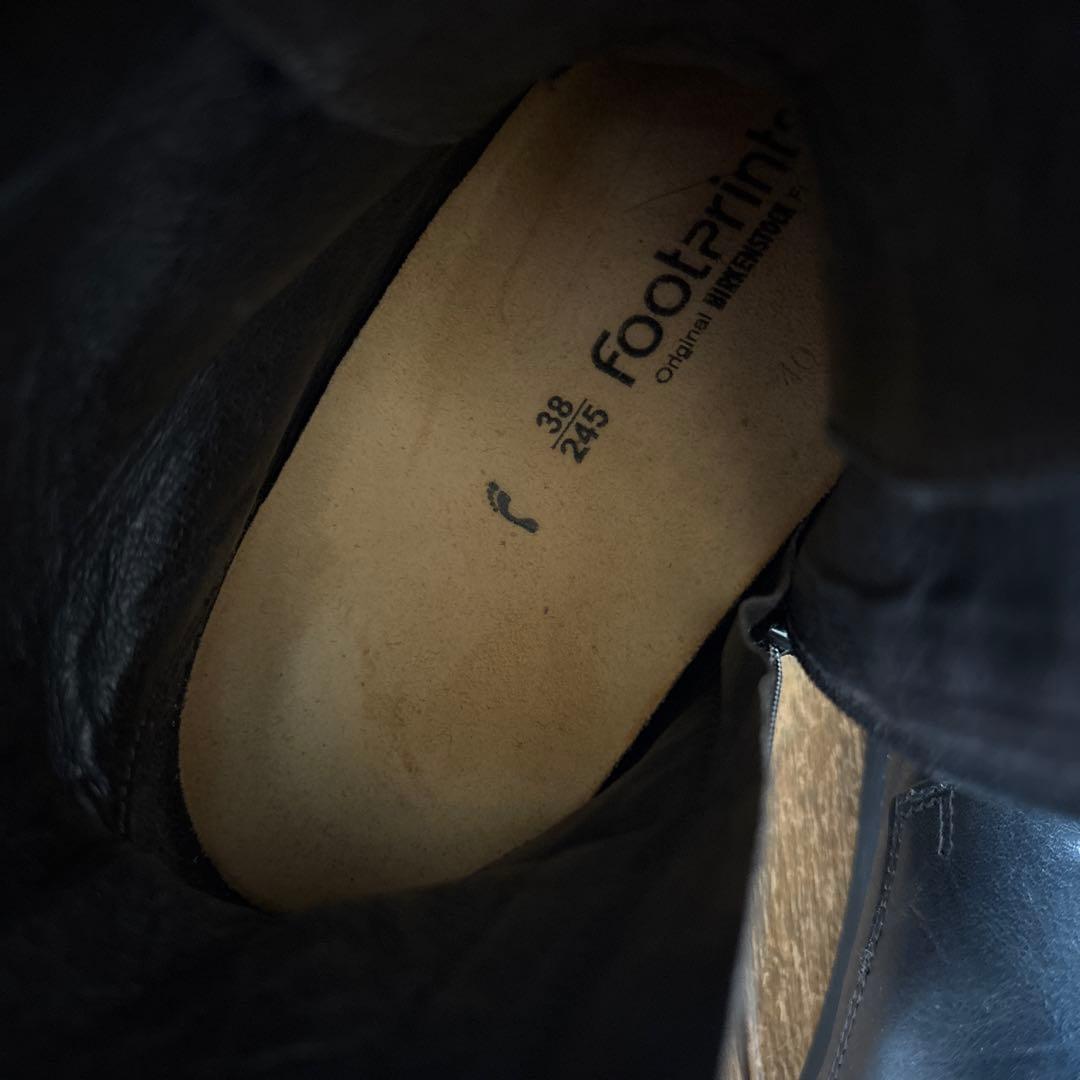 美品　ビルケンストック　フットプリンツ　レースアップサイドジップ　ブーツ38