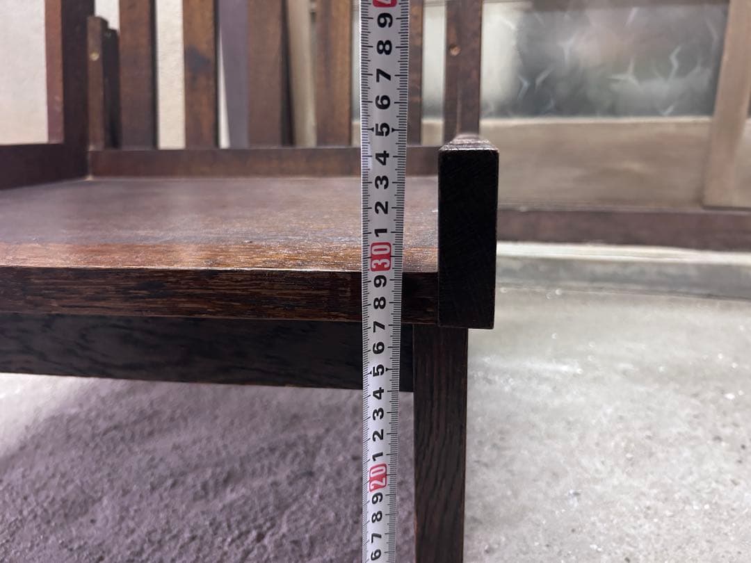 ②木製 ダイニングソファー ローチェア 和モダン 古民家