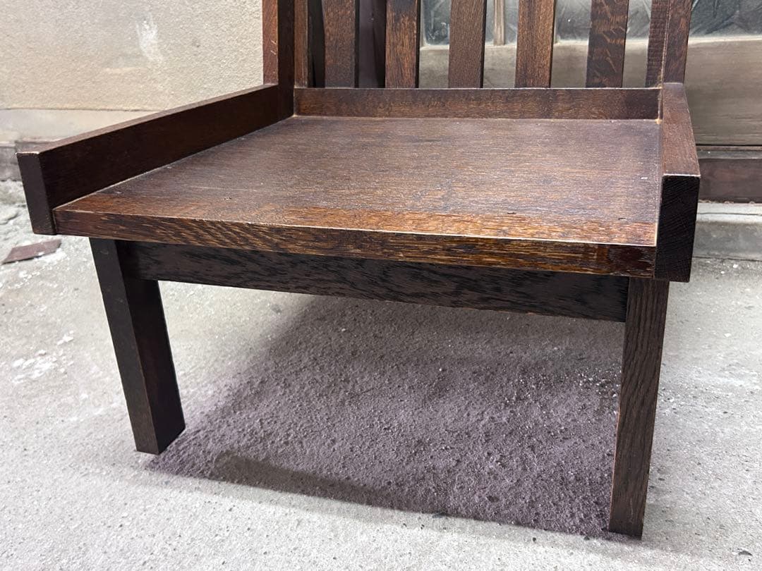 ②木製 ダイニングソファー ローチェア 和モダン 古民家