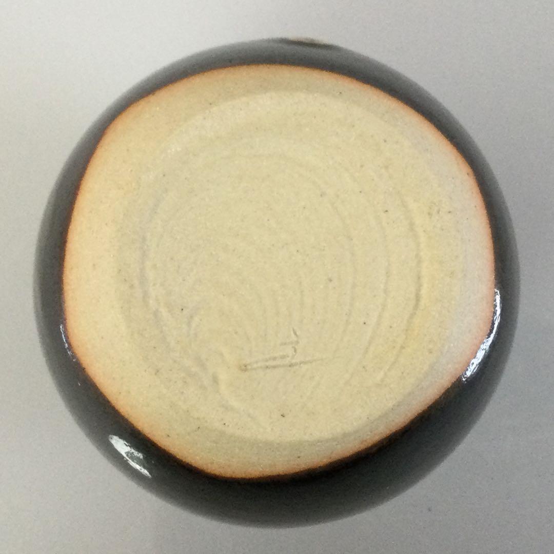 京焼 肩衝茶入 桶谷定一作 茶道具 供箱 T868