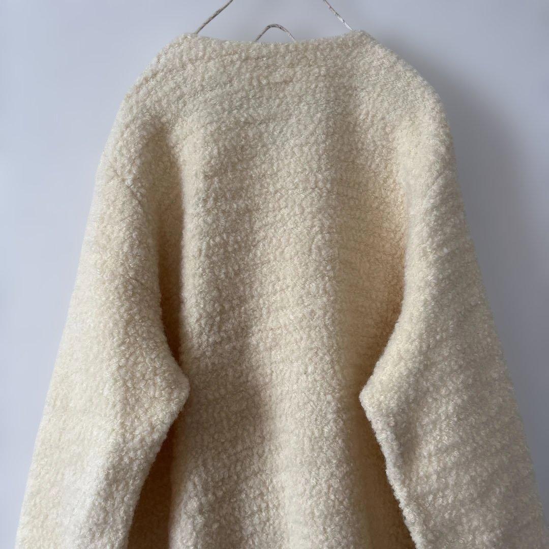 ジャーナルスタンダードluxe ノーカラーブークレーコート