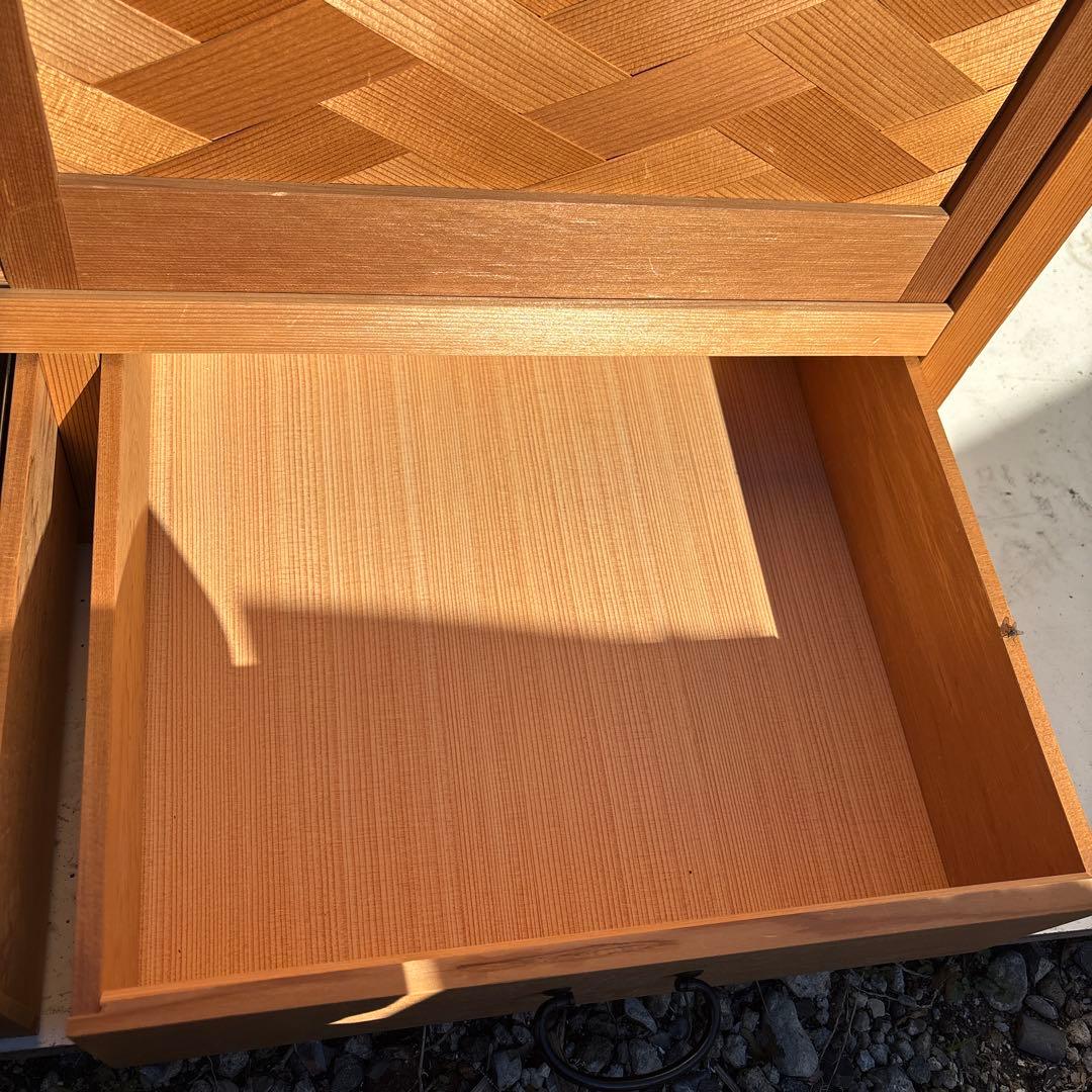 Dora　水屋箪笥　茶道具　網代扉