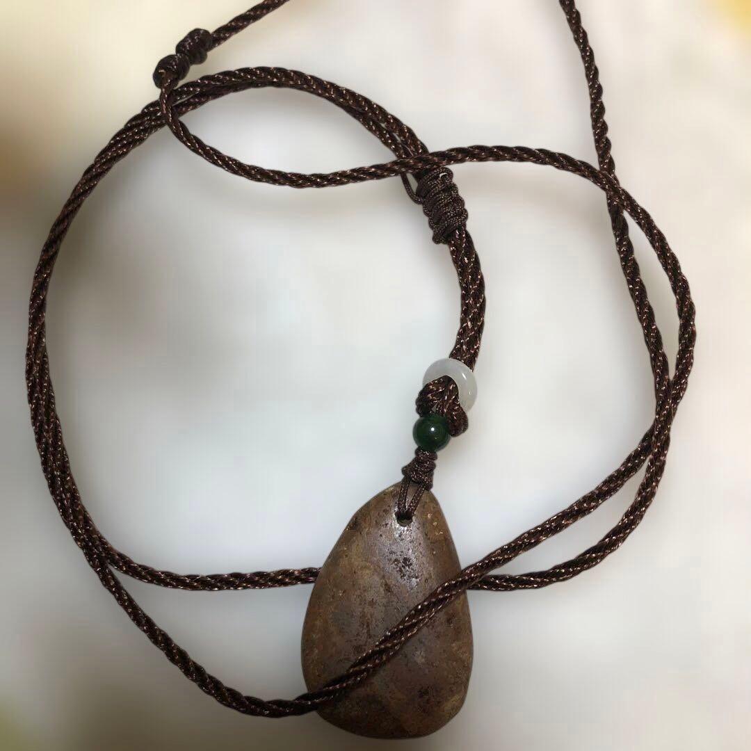 ✨最高級品質！現地購入台湾北投石 原石 健康翡翠付きペンダント！本物保証