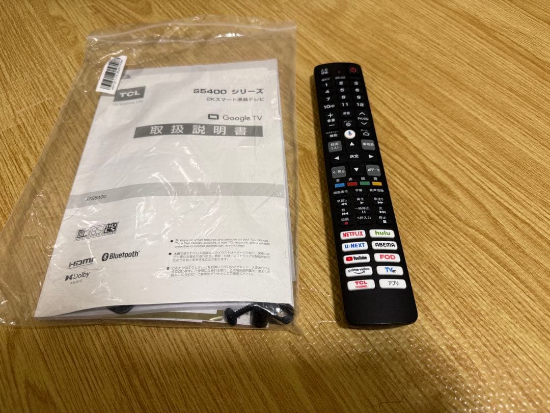 TCL 32S5400 32型2024年製⭕️ 地上 、BS/CS、スマートテレビ