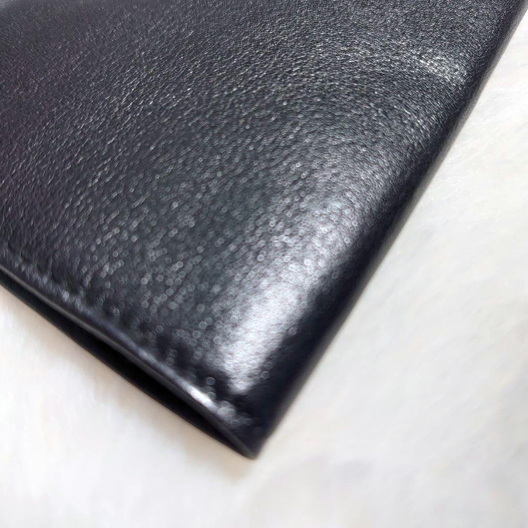 シャネル　メガネケース　ラムスキン　レザー　ＣＣマーク 黒