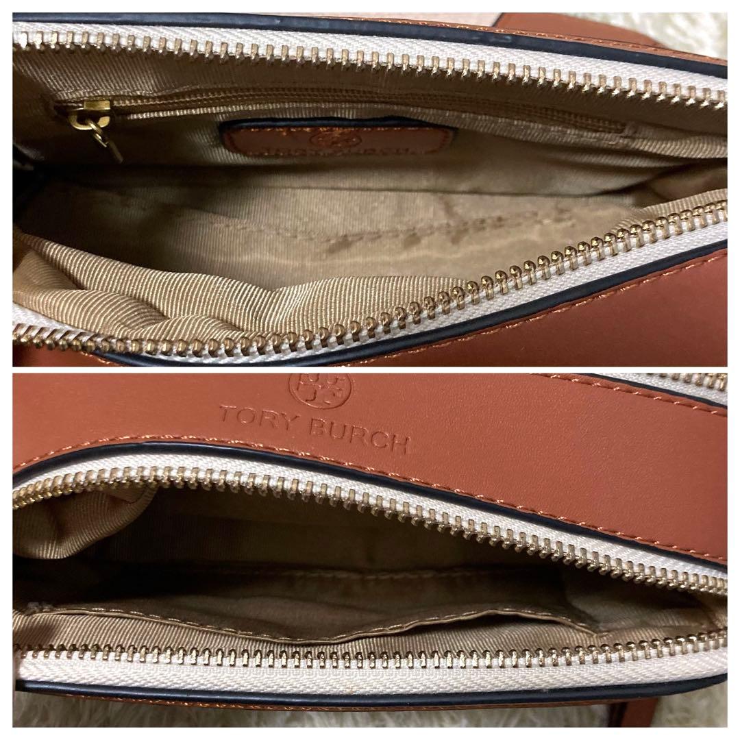 【極美品】トリーバーチ　フレミング　ショルダーバッグ　レザー　キャンバス