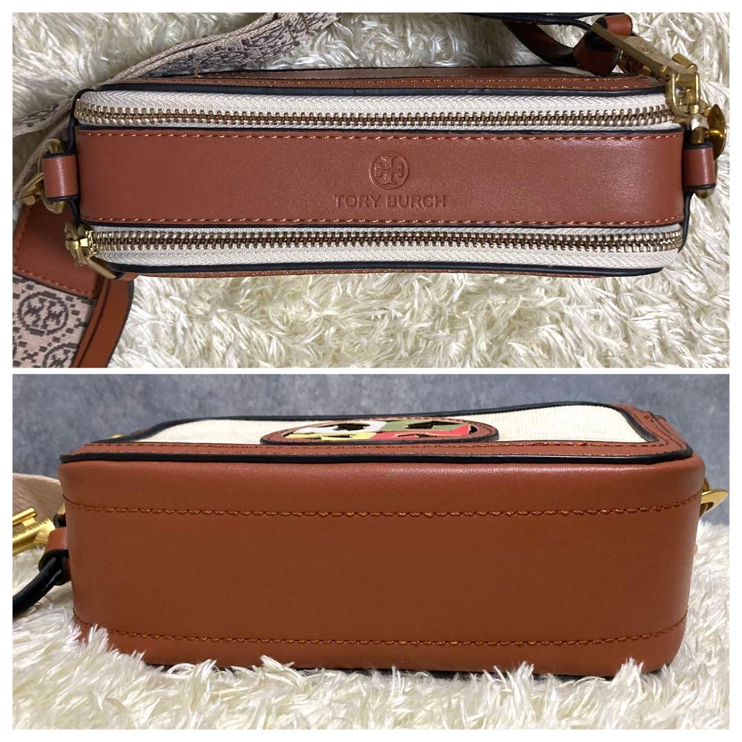 【極美品】トリーバーチ　フレミング　ショルダーバッグ　レザー　キャンバス