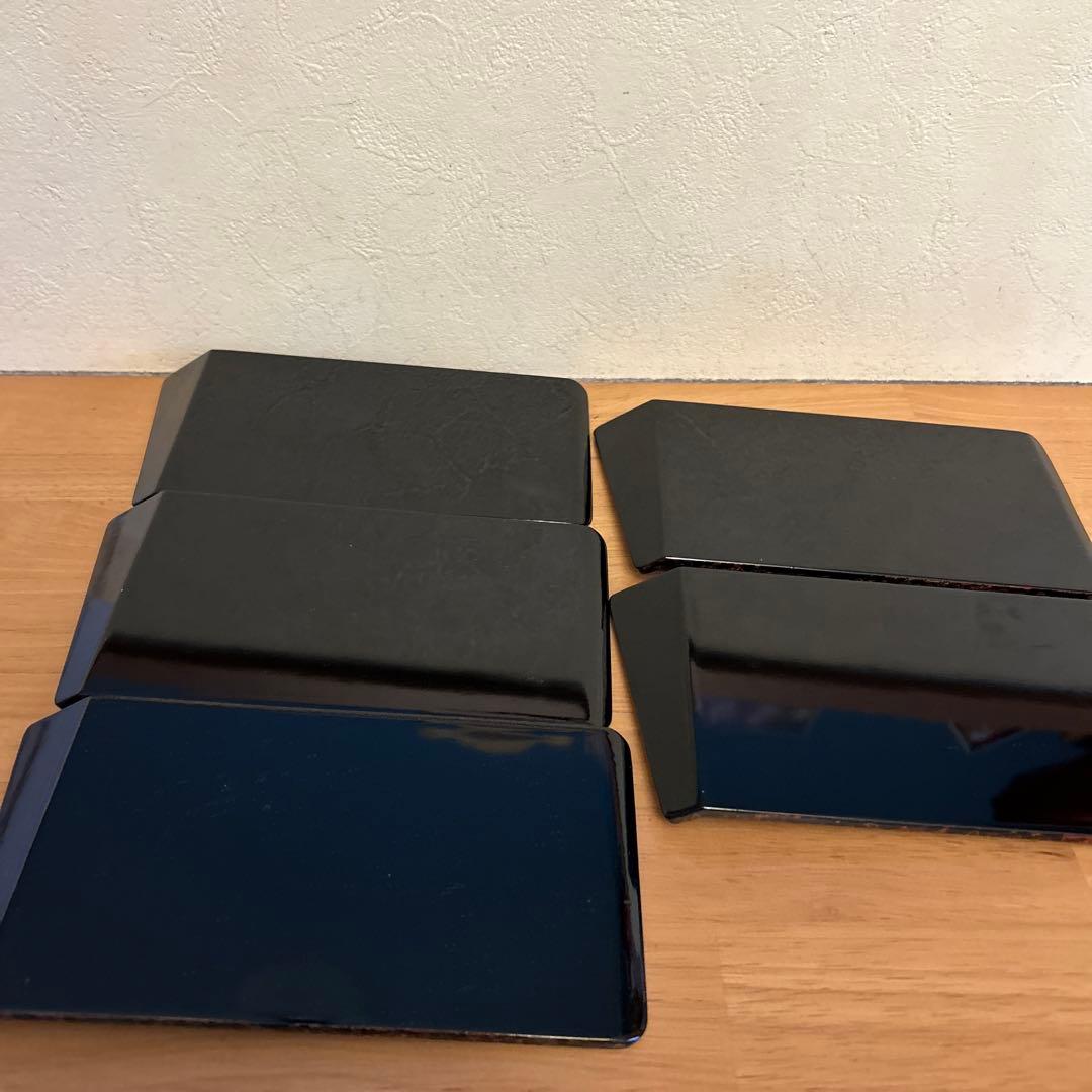 伝統工芸品　津軽塗　銘々皿　5枚セット　名産品　レトロ　レア