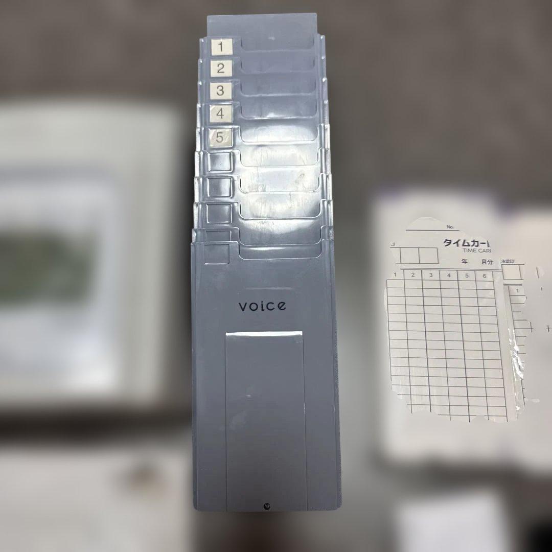 voice VT-2000 タイムレコーダー タイムカード本体と用紙