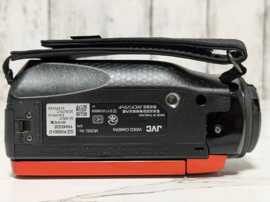 JVC　GZ-RX680　Wi-Fi内蔵　オレンジ　防水機能付き