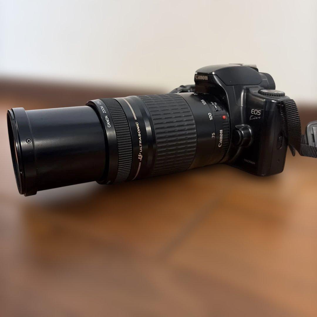 Canon EOS Kiss 一眼レフフィルムカメラ レンズ2本付き　動作確認済