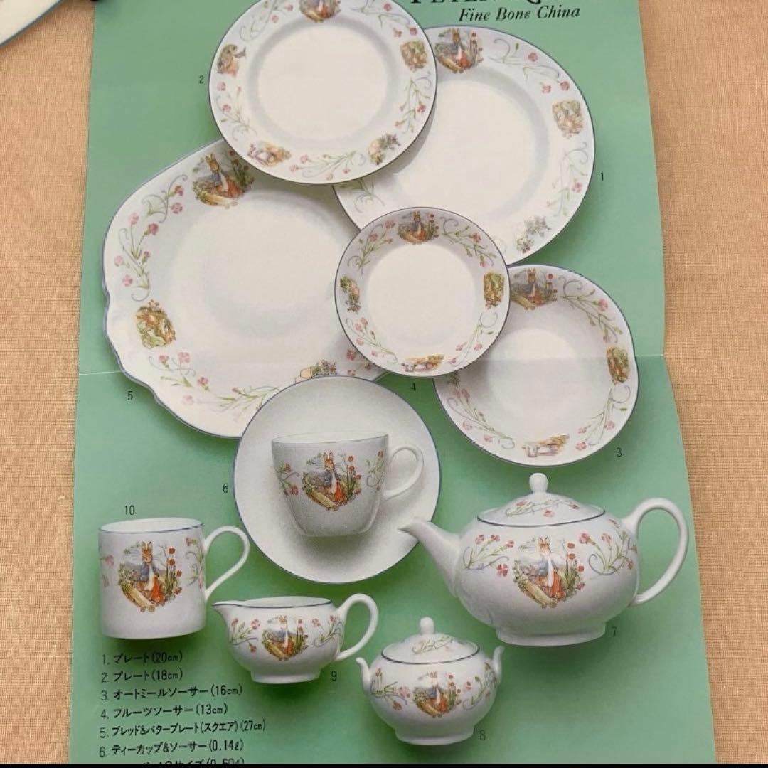 ウェッジウッド ピーターラビット　黒壺　なでしこ　旧刻印　イギリス