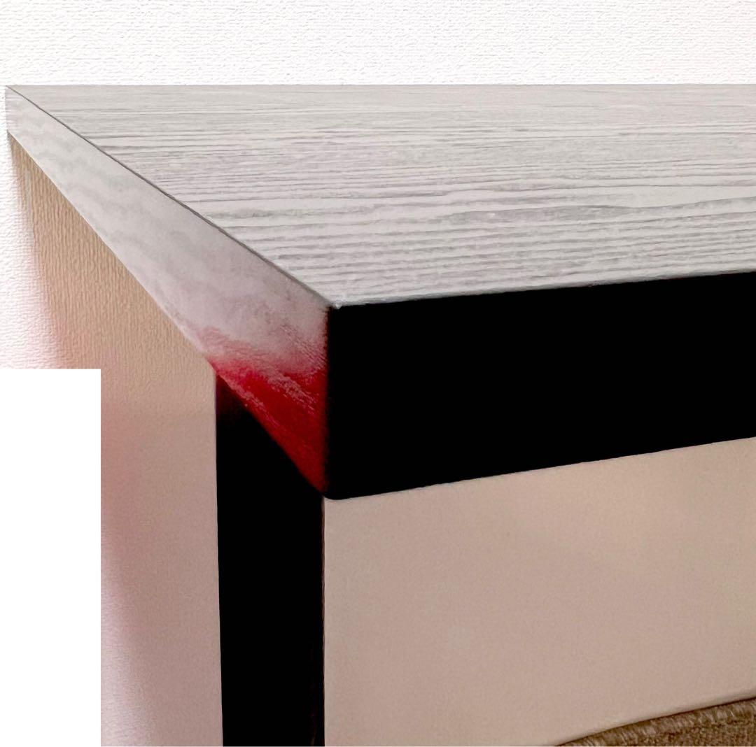 ニトリ NITORI リッケン２140R ブラック 黒 BK L字型デスク