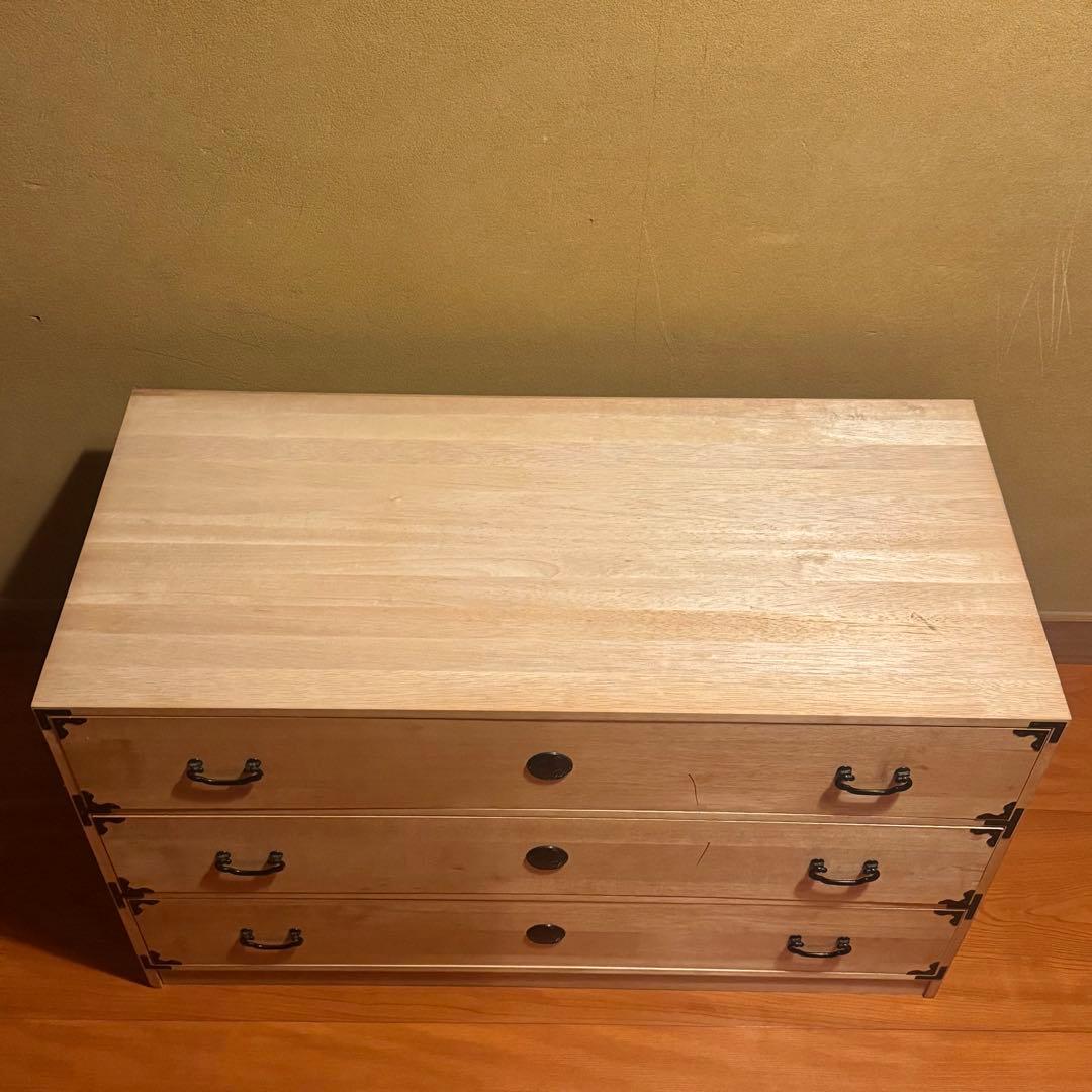 総桐箪笥｜防湿・防虫　和モダン　収納 レトロ タンス 3段