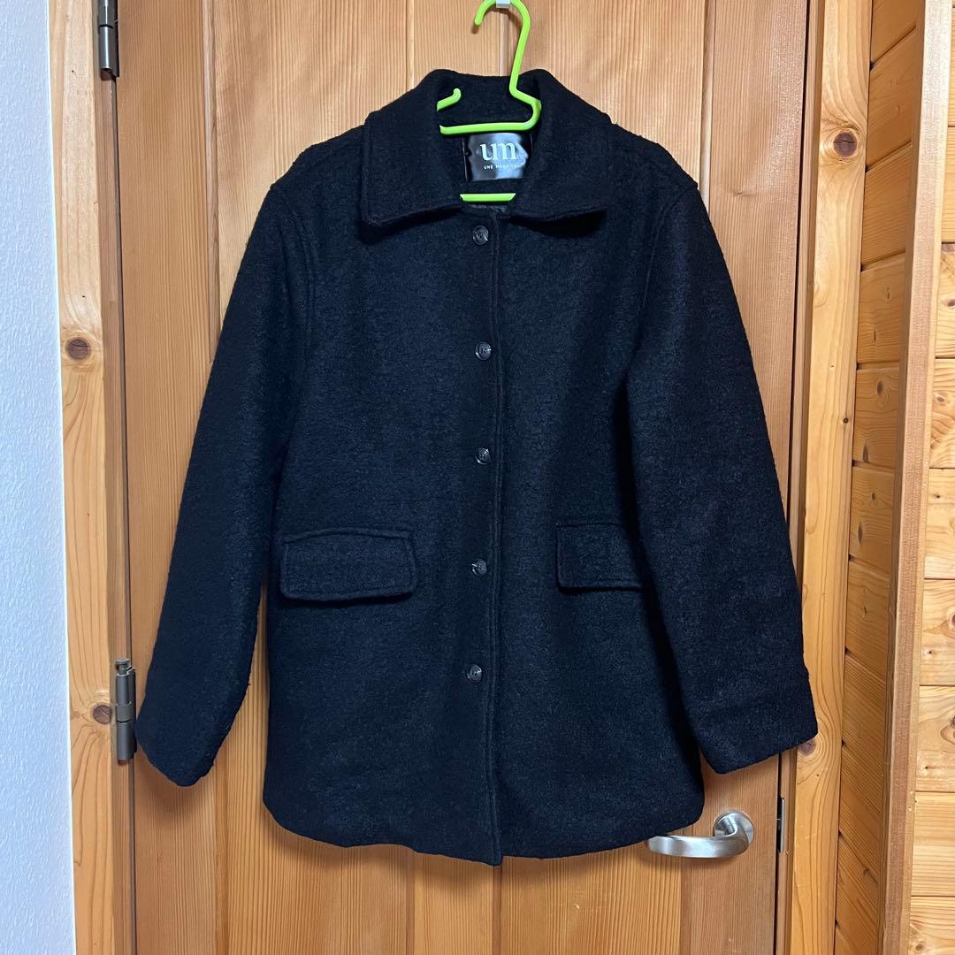 une mansion インナーキルティングペディンウールミディハーフコート