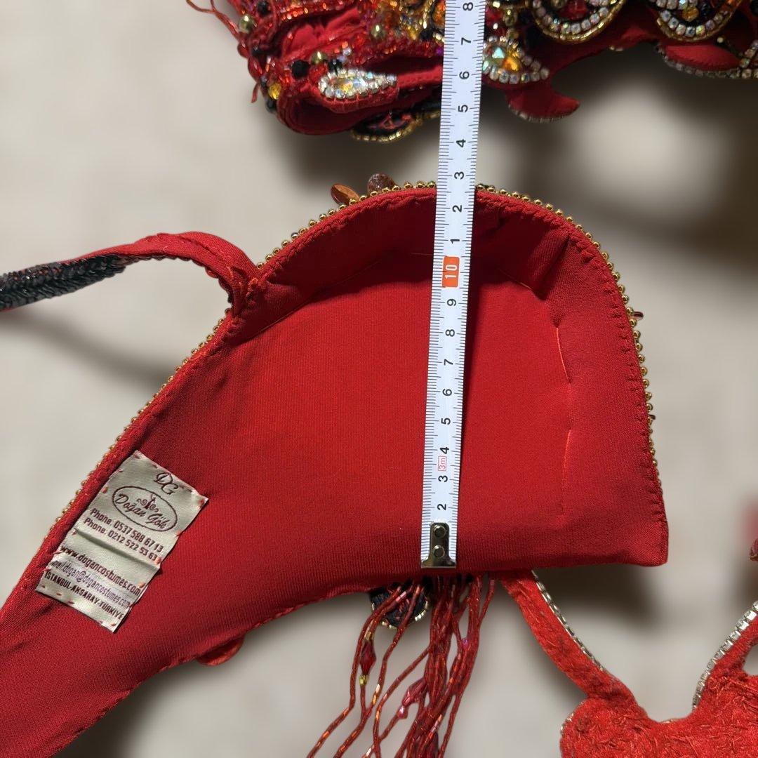 赤と黒のベリーダンスセットアップ