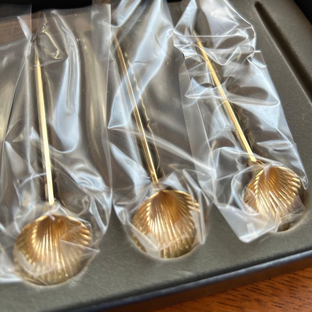 新品◆MITOMOTO フルーツピック ゴールド　5本セット