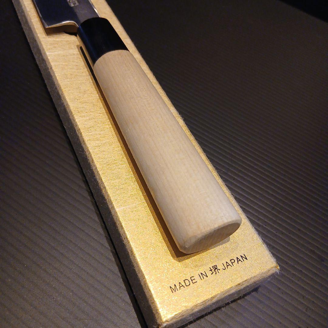 御右馬允義弘　柳刃包丁　天然砥石コッパ　セット品