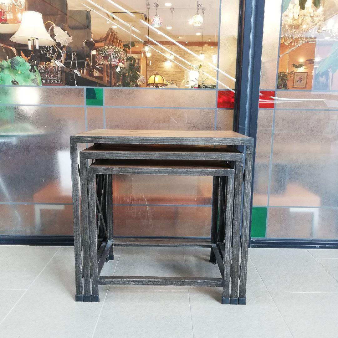 新春還元セール◇美品　ASHLEY　ネストテーブル3個セット/サイドテーブル