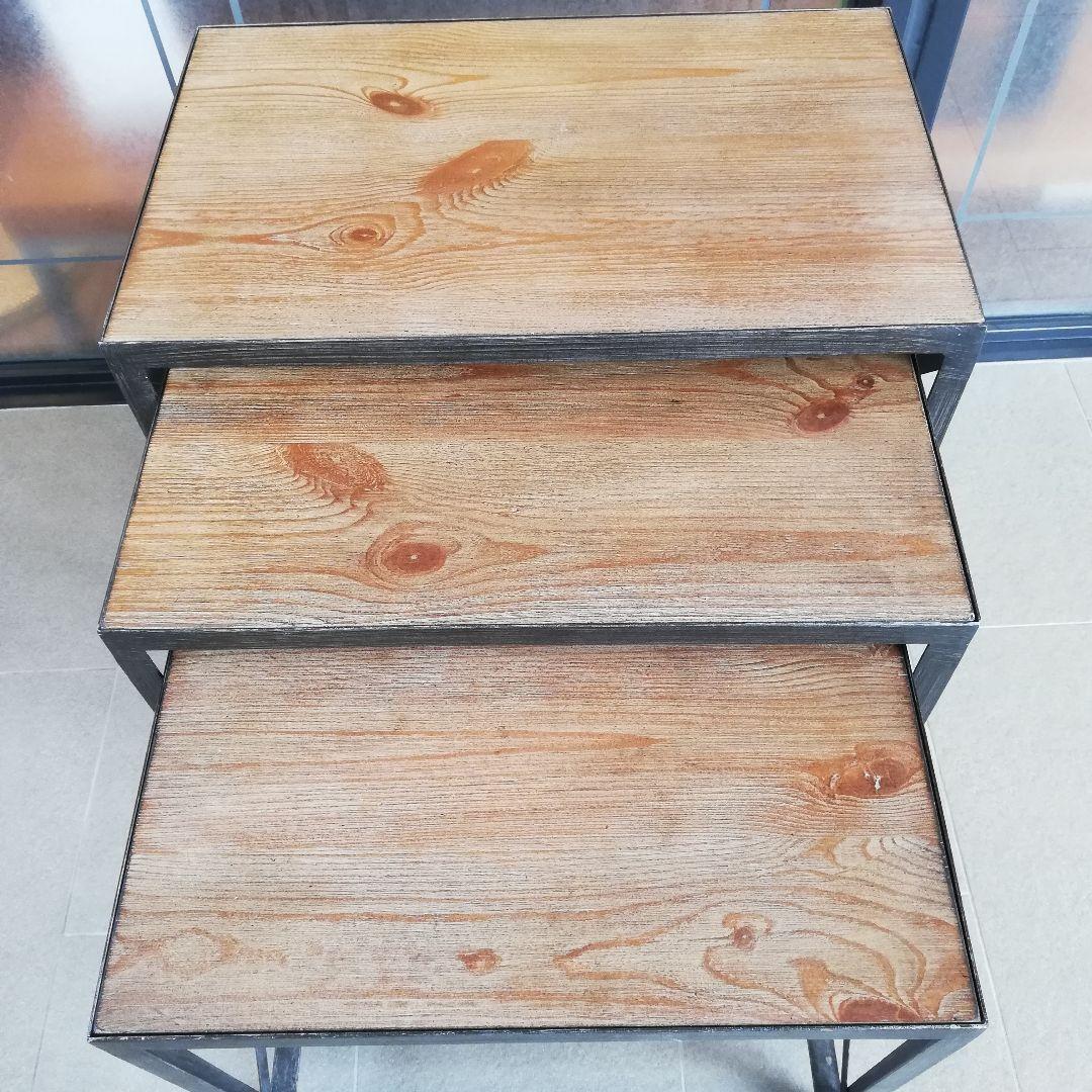 新春還元セール◇美品　ASHLEY　ネストテーブル3個セット/サイドテーブル