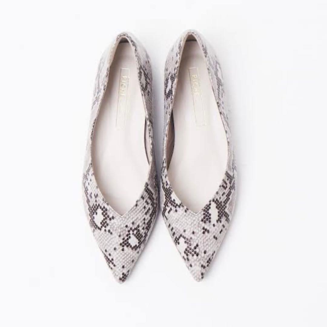 【新品】PICHE ABAHOUSE 最高パンプス　パイソン柄　37 23.5