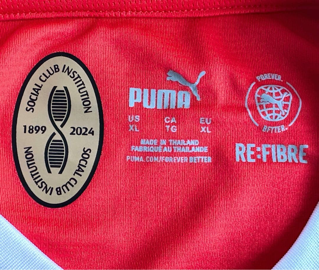 ACミラン サッカー ゲームシャツ XL 23/24 125周年 古着 PUMA