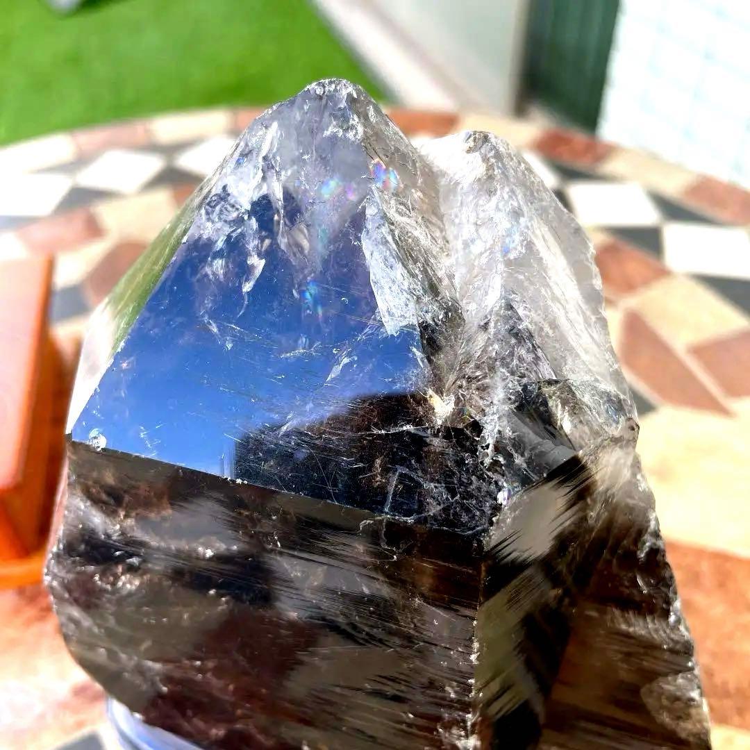 スモーキー　エレスチャル　クォーツ　ポイント　天然石　水晶　原石　パワーストーン
