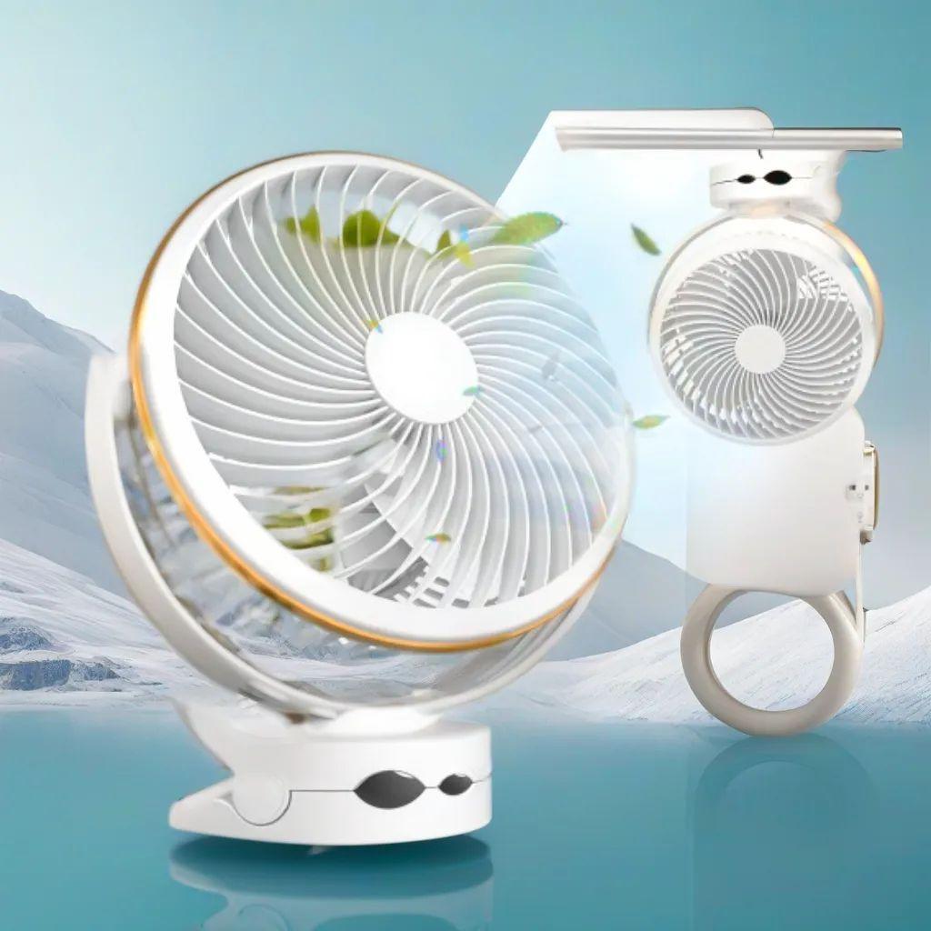 卓上クリップ充電式扇風機 静音 10000mAh大容量