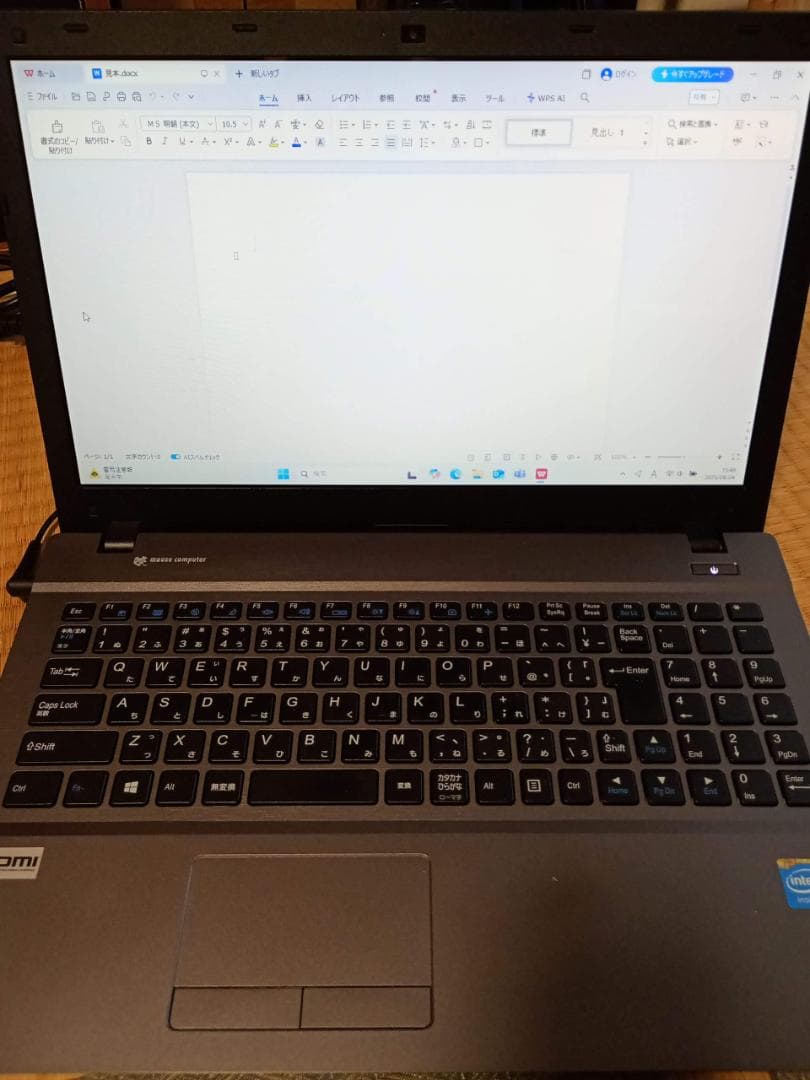 ノートパソコン/Windows11/Office付き