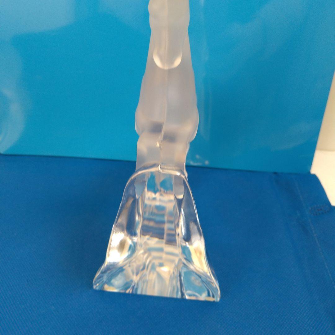 佐々木ガラス☆馬の形状のクリスタルガラス