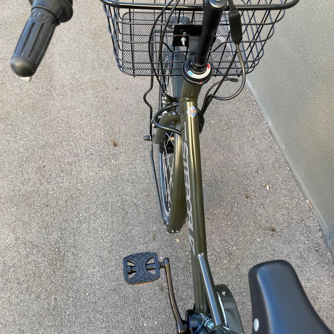 ブリヂストンアルベルト 電動アシスト自転車26インチ グリーン