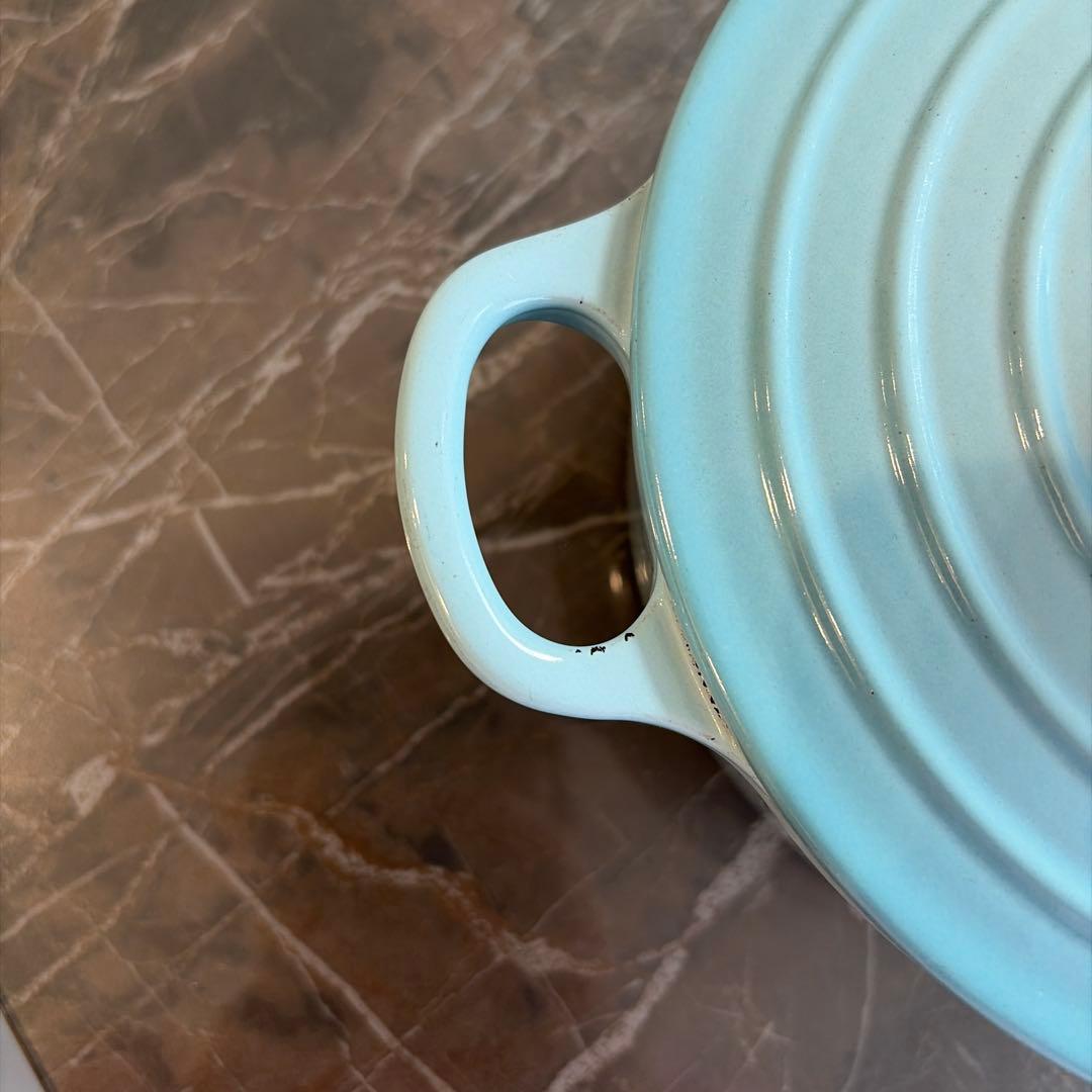 LE CREUSET 水色 両手鍋 18センチ