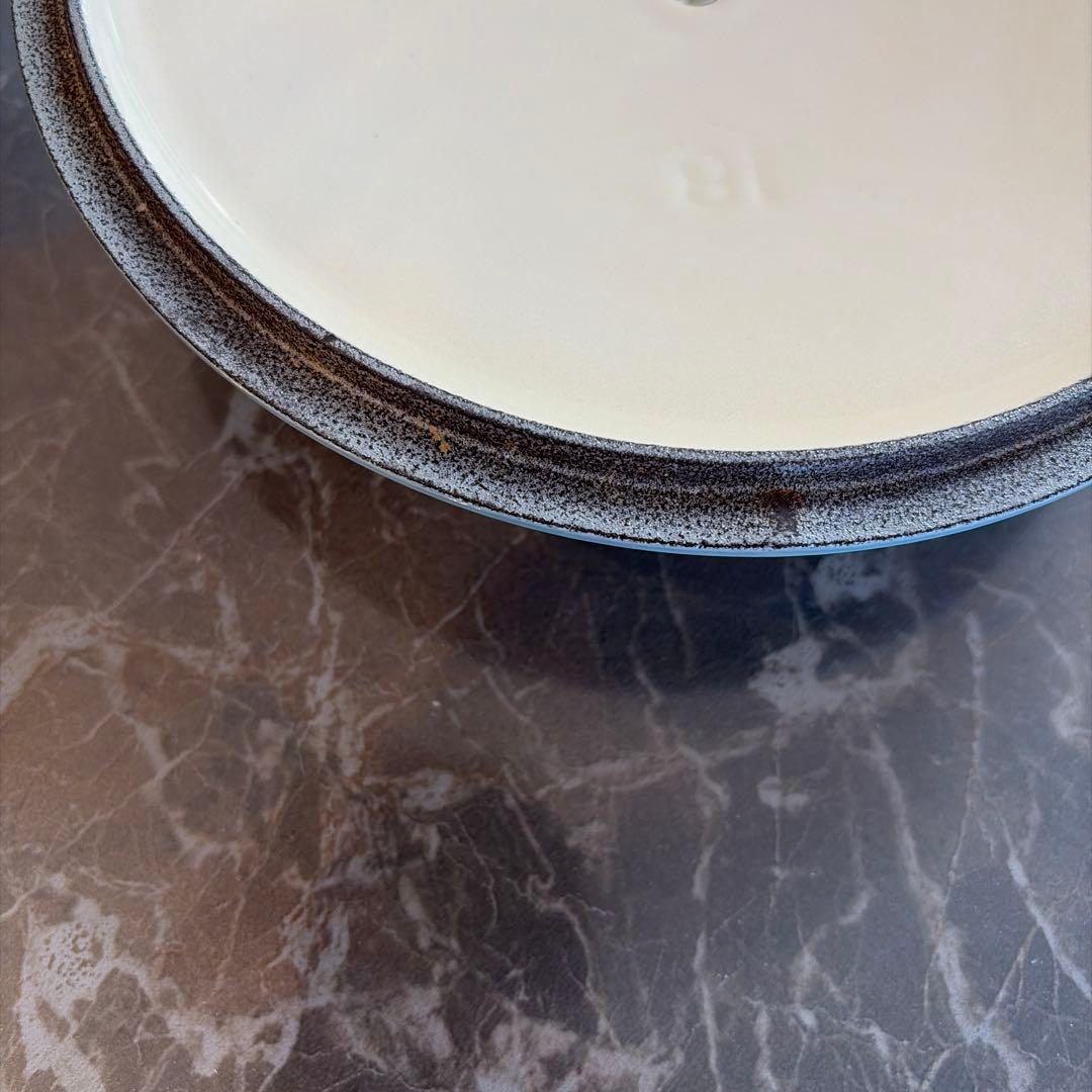 LE CREUSET 水色 両手鍋 18センチ