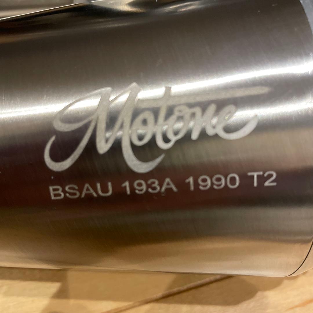 Motone ステンレス マフラー 2個セット トライアンフ スラクストンRS用