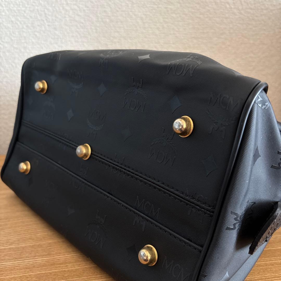 エムシーエム 2way ミニボストン モノグラム ブラック